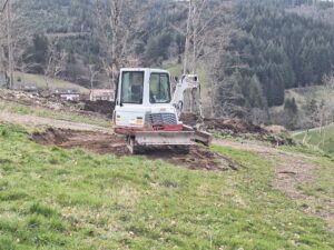 Grillplatz 3 wird vorbereitet