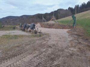 Bogenschießplatz ist eingekiest